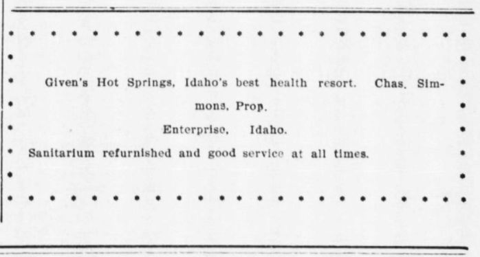 Givens Hot Springs Idaho, United States