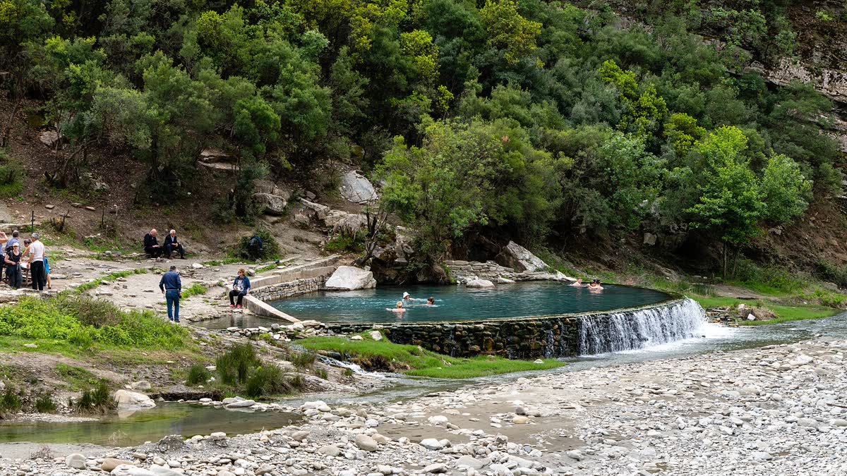 Holta Thermal Springs, Albania hot spring in Albania